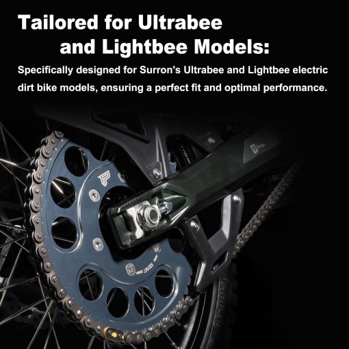 PIVOTRAX-Power Link Sprocket (Surron-Lightbee-58 Dientes, Oro) - Imagen 4