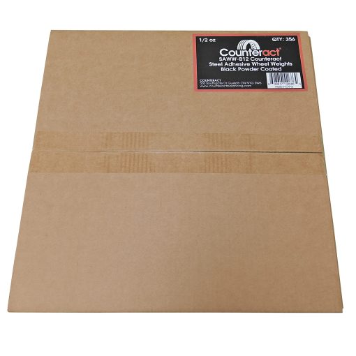 Contrapeso de rueda adhesivo de acero Counteract SAWW-B12 - Rollo de 356pc - 178oz (Recubrimiento en polvo negro, 1/2oz) - Imagen 4
