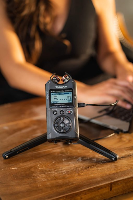 Grabador de audio portatil de cuatro pistas Tascam DR-40X y interfaz USB - Imagen 7
