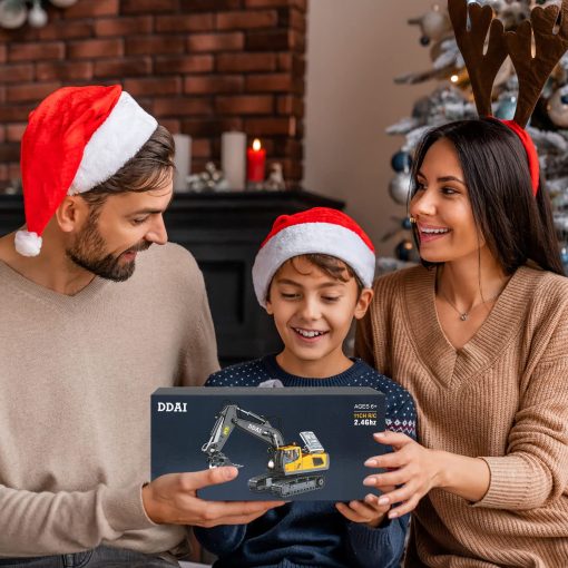 DDAI Excavadora de Control Remoto para Ninos de 8-12 anos Mejores Ideas de Regalo para nino de 3 4 5 6 7 8 9 10+ Anos Excavadoras de Construccion RC Recargables Vehiculos de Ingenieria con Pala de Metal - Imagen 8