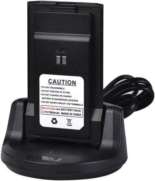 Radios bidireccionales de largo alcance recargables Arcshell con auricular 6 Pack Arcshell AR-7 Walkie Talkies Bateria de iones de litio y cargador incluidos - Imagen 5