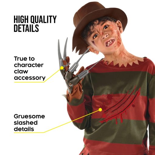 Disfraz de Pesadilla Asesina Morph para Ninos con Garra Tallas M-XL Disfraces de Halloween Aterradores para Ninos M - Imagen 3
