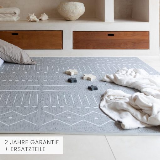 Tapete Infantil Toddlekind - Tapete de Espuma Premium, 4 x 6 pies Tapete de Espuma de Calidad Premium para Bebes/Ninos Pequenos, Elegante, No Toxico, Inodoro, Berber-Storm (Gris) - Imagen 6