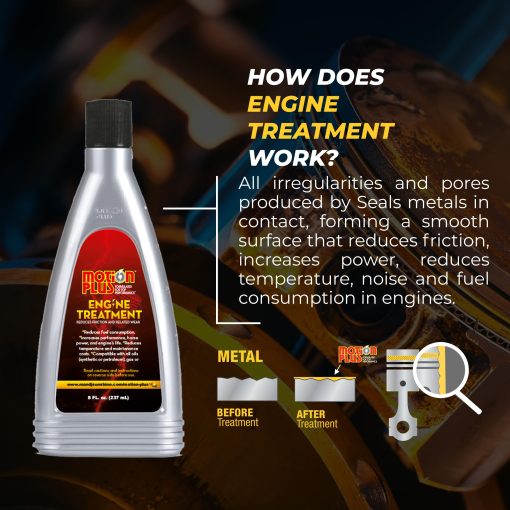 Tratamiento para Motor Motion Plus/Metal Treatment/Super Lubricante/Heavy Duty/Anti Friction/Tratamiento Metalico para Motores/Lubricante/EP/Automotriz/Carros/ 1 galon EE.UU - Imagen 5