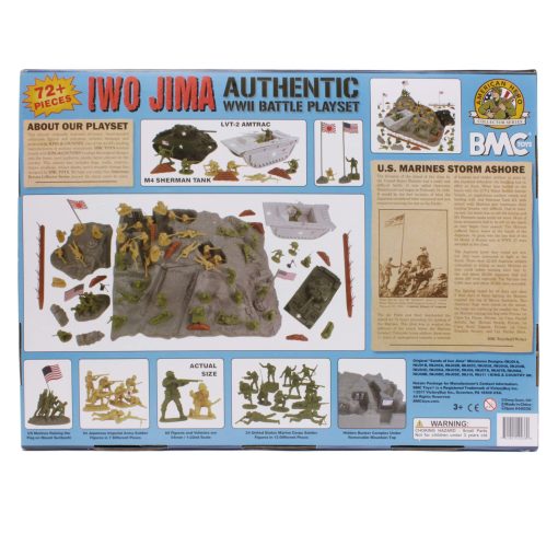 Juego de Soldados de Plastico BMC WW2 Iwo Jima - Isla, Tanques y Soldados 72 piezas - Imagen 9
