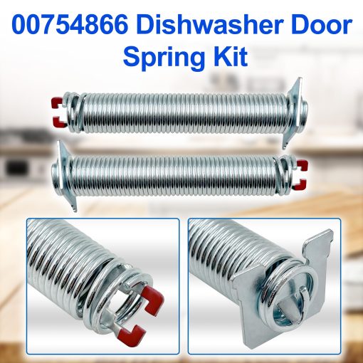 Kit de resorte de puerta para lavavajillas 00754866, compatible con Bosch/Thermador/Gaggenau 754866 00623540, 00627230, 00659339, 00751392, 623540, 627230, 659339,751392, PS8770519, AP5804978, 3279707, PS8770519 - Imagen 2