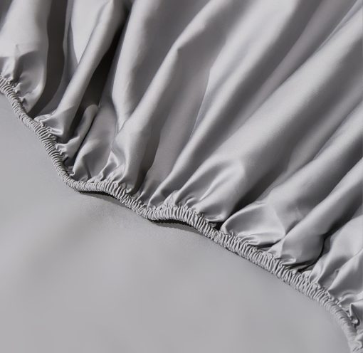 Juego de Sabanas Arianaut King Size Gris Claro 1000 Hilos de Algodon Egipcio Juego de Sabanas de Lujo Gris Claro 4 Piezas Calidad de Hotel Extra Profunda Suave Sabanas King Sedosas y Frescas - Imagen 8