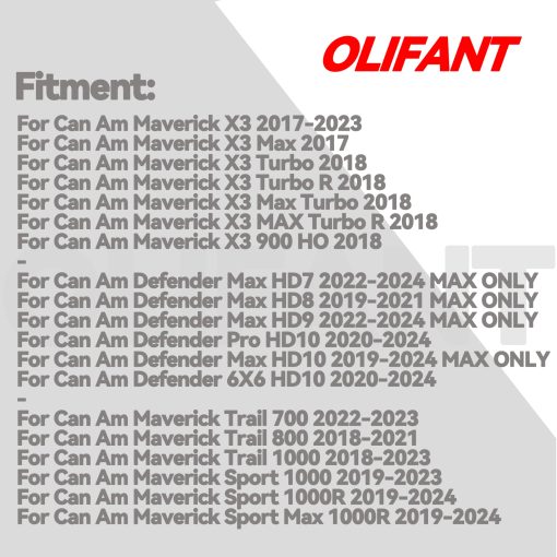 Pastillas de Freno Delanteras y Traseras para Can-Am Maverick X3 2017-2023/Defender 2019-2024/Maverick Trail 700 800 900 1000/Maverick Sport 1000 1000R/Maverick MAX Turbo/Commander/Traxter Kit de Pastillas de Freno de Cobre Sinterizado - Imagen 2