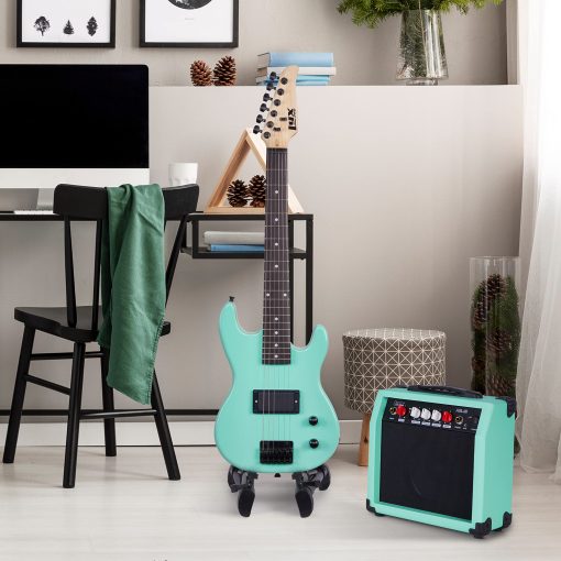 Kit de Guitarra Electrica LyxPro de 30 Pulgadas para Ninos con Guitarra de Iniciacion de 3/4, Amplificador, Seis Cuerdas, Dos Puas, Correa para el Hombro, Afinador Digital de Pinza, Cable de Guitarra y Estuche Suave Gig Bag - Verde - Imagen 4