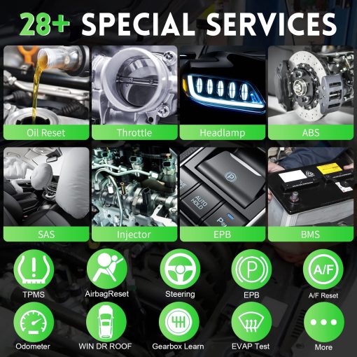 Autel MaxiCOM MK808Z Escaner de diagnostico de coche - Android 11 y Control Bidireccional, 2024 Actualizacion de MK808/MX808, 28+ Servicios, Diagnostico de Todos los Sistemas, Codificacion de Inyectores/EPB/BMS/SAS/TPMS/AutoVIN - Imagen 5