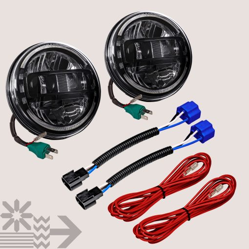 Faros LED TRUE MODS de 7 pulgadas H6024 para Jeep Wrangler JK Unlimited JKU TJ LJ CJ TJ Accesorios [Aprobados por DOT][Crystal HALO DRL] [Luces Altas/Low Selladas] para Chevy Ford GMC Hummer - Imagen 9