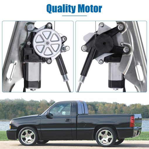 MOJTBE 741-645 Regulador de Ventana Electrica del Lado del Pasajero Delantero con Motor Compatible con Chevrolet GMC Cadillac - Imagen 3