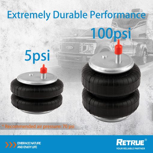 Kit de Suspension de Bolsa de Aire RETRUE para Toyota Tundra 2007-2021 [hasta 5,000 libras de Capacidad de Nivelacion de Carga] Reemplaza Firestone 2445 - Imagen 3