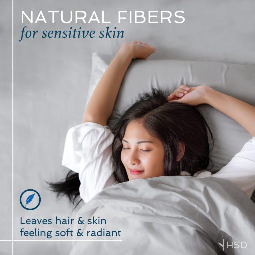Juego de sabanas de 4 piezas tamano California King de Hotel Sheets Direct, sabanas de 100% viscosa derivada de bambu con 2 fundas de almohada, ropa de cama de lujo fresca y transpirable, textura que absorbe la humedad, gris oscuro - Imagen 8
