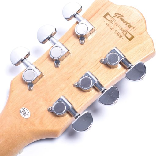 Guitarra Electrica Jazz GROTE Cuerpo Hueco Hardware Cromado (Natural) - Imagen 4