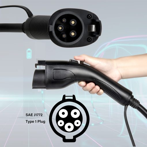 Cargador de Nivel 2 para Vehiculos Electricos 7KW 8-32 Amperios Portatil con Entrada NEMA 14-50 220-240V, Conector J1772 Compatible con Todos los Vehiculos Electricos - Imagen 5