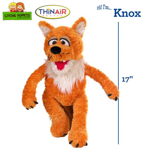 Titere de Mano Zorro de 17 Pulgadas Living Puppets - Diseño Europeo Fino, Ultra Suave y Tierno, Promueve el Desarrollo Infantil, Certificado de Seguridad, Recomendado por Maestros para Niños y Niñas - Imagen 2
