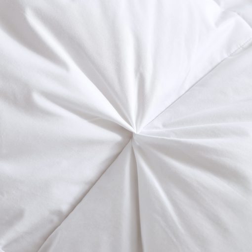 Edredon Alanzimo de plumon blanco de ganso 50% lujoso para todas las estaciones - Tamano Queen - Calidez media - Ultra suave - 750 Fill Power - Blanco con diseno de pliegue de pellizco - 90x90 - Imagen 7