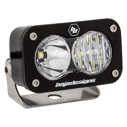 Baja Designs S2 Pro Black LED Light Pod para Jeeps, Off Road, Truck, UTV, SUV (Lente de Conduccion/Combo; Claro)