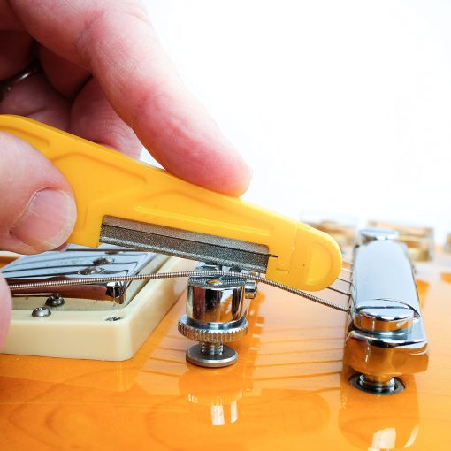 Juego de 6 limas para cejuela de guitarra acustica recubiertas con diamante MusicNomad MN670 - Cuerdas ligeras/medianas, con estuche de almacenamiento - Imagen 4