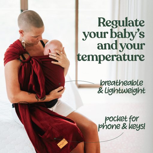 Fular Portabebes Nalakai. Ecologico, Suave Bambu y Lino. Comodidad, Estilo y Compromiso - Lleva a Tu Pequeno con Amor - Imagen 6