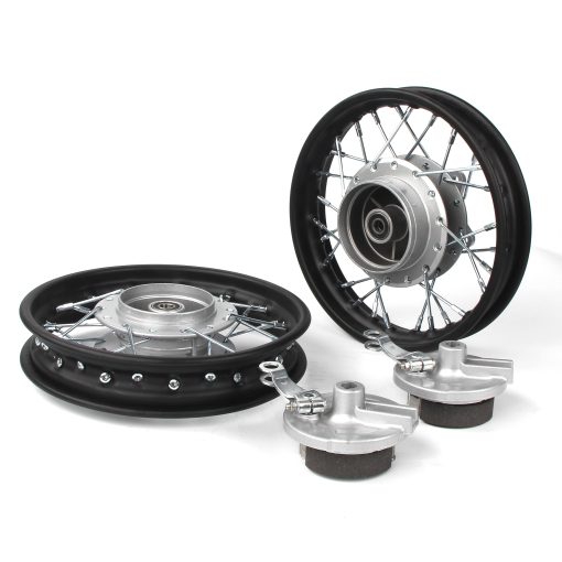 Rin SUNQIAO CRF50, Ruedas XR50 Zapatas de Freno de Tambor para XR CRF Motocicletas de Tierra Negro 1.40x10 Rines de Acero - Imagen 2