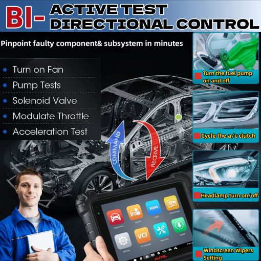 Autel MaxiSYS MS906 Pro Escaner Automotriz Herramienta de diagnostico obd2, 2024 MS906PRO Actualizacion de MK908 MS906BT MS906 MP900, Codificacion de ECU, 36+ Servicios, 3000+ Bidireccionales, FCA SGW, CAN FD/DoIP - Imagen 4