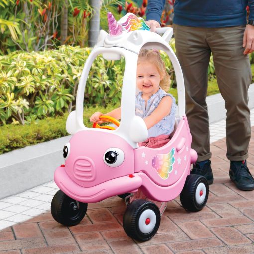 Carro My Unicorn Coupe de Grow'n Up, Cuerpo Seguro y Resistente, Ruedas Giratorias 360 grados, Puertas con Seguro y Manija de Techo, Bandeja de Almacenamiento, Edades 1.5+ - Imagen 3