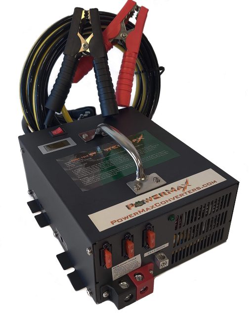 Cargador de Bateria PowerMax PMBC-75 de 75 amperios y 12V con Pinzas