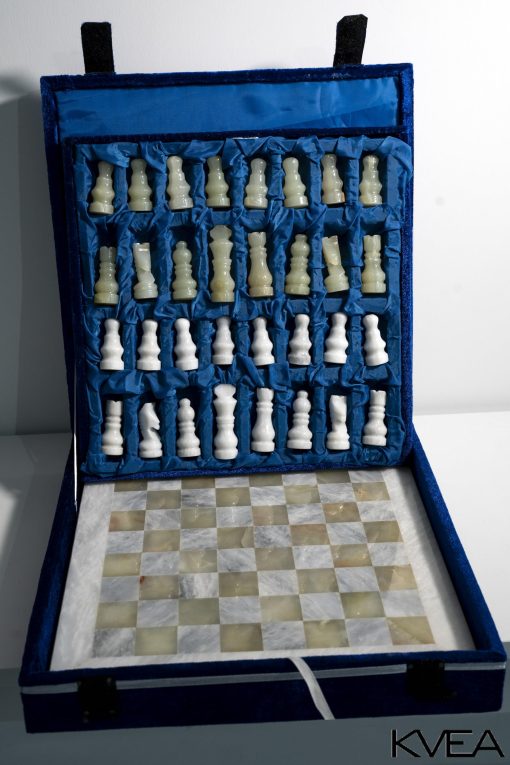 Juego de ajedrez de marmol - 11 pulgadas - Tablero de ajedrez blanco y verde - Juego de ajedrez de regalo - Juego de ajedrez para niños - Juego de ajedrez para adultos - Decoracion de lujo para el hogar - Adecuado para decoracion de mesa - Imagen 2