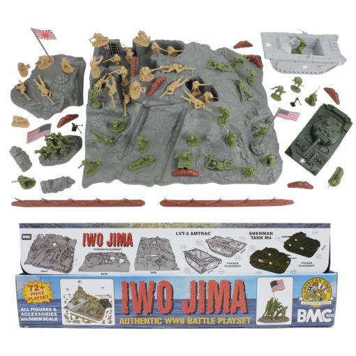 Juego de Soldados de Plastico BMC WW2 Iwo Jima - Isla, Tanques y Soldados 72 piezas - Imagen 6