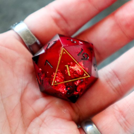 Ascendice - Dado Flotante para D&D (Todos los 3 Dados y una Base Negra Mate) - Imagen 4