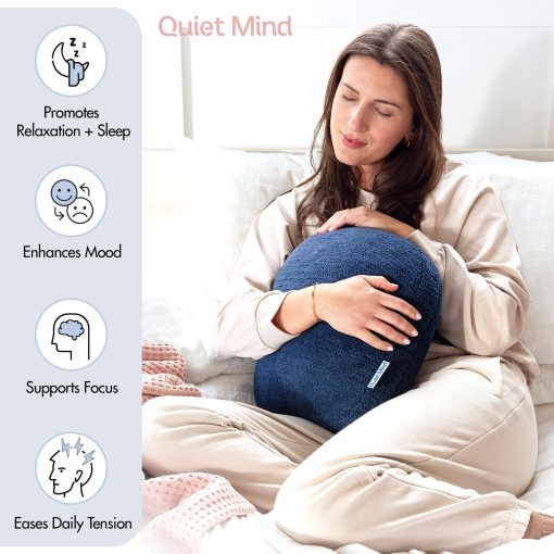 Almohada Ponderada Original para Adultos Quiet Mind - (Grande, Chili Oil, 12 lbs) - Almohada Ponderada para el Cuerpo - Almohada de Enfriamiento Versatil con Alivio del Estres - Almohada Compacta para Abrazar para Adultos - Imagen 3