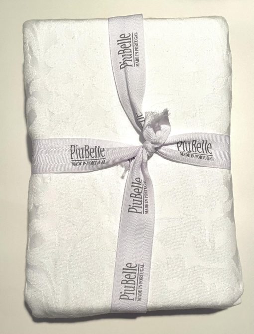 Colcha Edredon Texturizada de Matelasse de Lujo para Hotel, Todas las Estaciones, Ligera, 100% Algodon Portugal Piubelle Piu Belle (Tamano Queen (Estandar de EE. UU.), Fantasia), Blanco - Imagen 3
