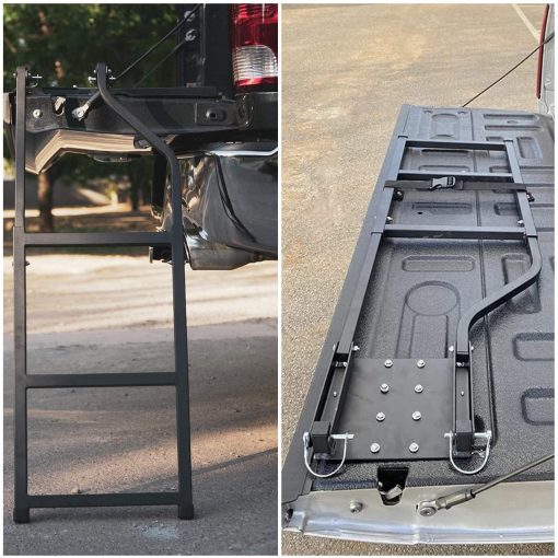 Escalera Universal para Porton Trasero de Camioneta LadyRosian Accesorios para Camioneta Extension de Escalera Instalacion Facil Acero Duradero - Imagen 6