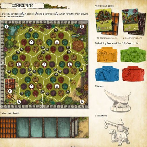 Bombyx Garden Nation - Juego de Guerra y Construccion de Tablero, Edades 10+, 2-4 Jugadores, 60 Minutos - Imagen 9