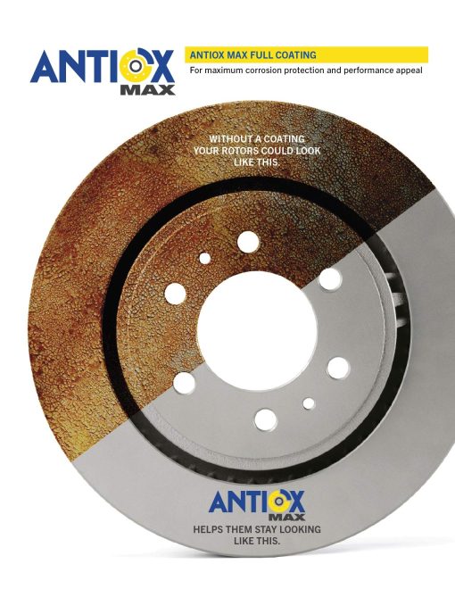 Disco de freno trasero Goodyear Brakes 212500GY | AntiOx recubierto para camiones y SUV compatible con Acura MDX 06-01; Honda Pilot 08-03 - Imagen 4