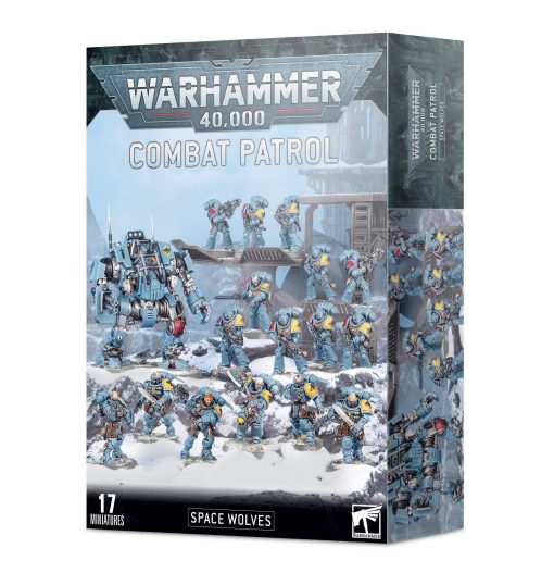 Games Workshop - Warhammer 40,000 - Patrulla de combate: Lobos Espaciales, Negro