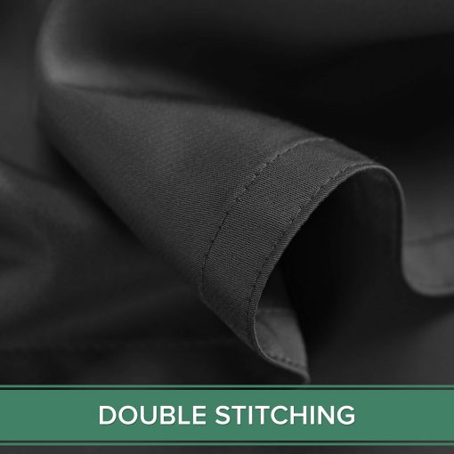 Juego de sabanas Split King de Pure Bamboo, autentico 100% viscosa organica derivada del bambu, suave y fresca, doble costura *No apto para colchon dividido arriba (Split King, Negro) - Imagen 7