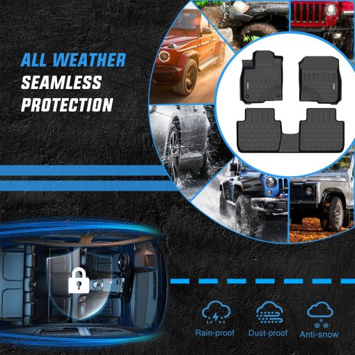 Nilight Tapetes de Piso de TPE para Honda HR-V (HRV) 2023 2024, Tapetes Resistentes a la Intemperie A Medida de Alta Resistencia - Imagen 5