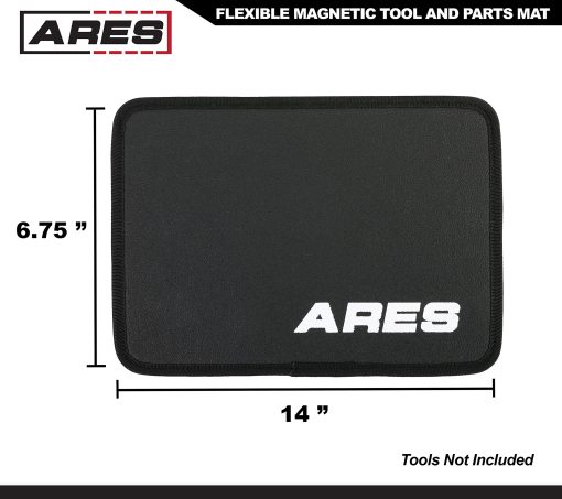 ARES 60033 - Tapete Magnetico Flexible para Herramientas y Piezas - Perfil Delgado Perfecto para Cajones de Caja de Herramientas - Soporte de Herramientas se Adapta a Paneles de Cuerpo - Las Herramientas Permanecen Vertical, Horizontal y Boca Abajo - Imagen 2
