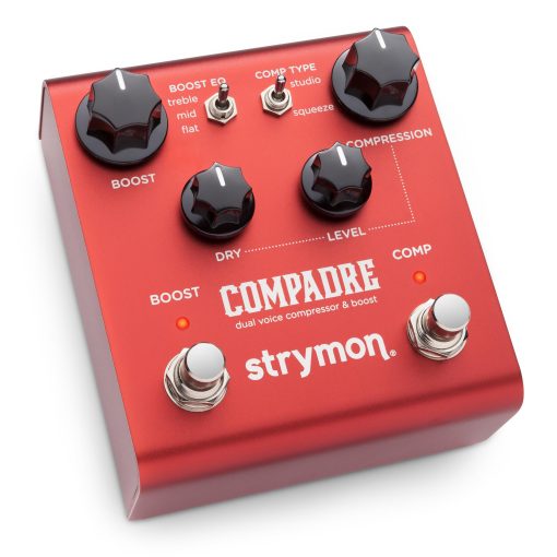 Pedal de Efectos de Guitarra Strymon Compadre Dual Voice Compressor and Boost para Guitarra Electrica y Acustica, Sintetizadores y Teclados