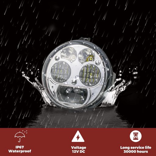 SAUTVS Conjunto de Faros LED para Teryx, Luces Delanteras de Haz Alto y Bajo para Kawasaki Teryx Teryx4 Brute Force 750 Accesorios (2PCS) - Imagen 5