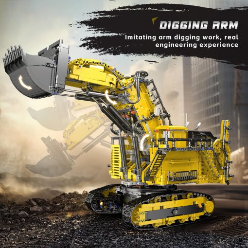 Set de Construccion Mould King 17070 Excavadora RC para Adultos, 4767 Piezas Modelo de Vehiculo de Construccion de Camion, Camion de Control Remoto de APP con Motores, Juguetes de Ingenieria STEM para Ninos - Imagen 2