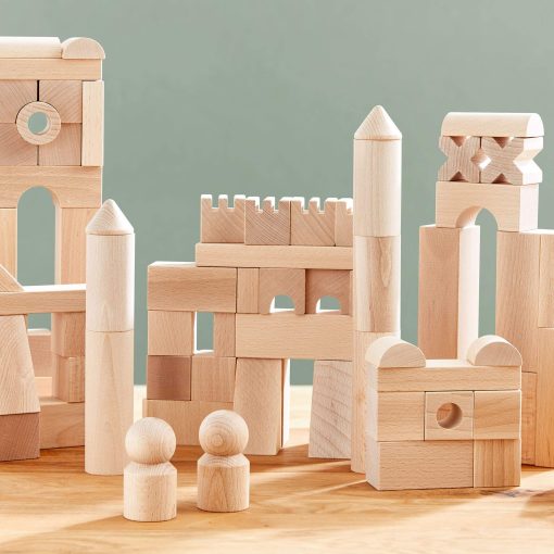 Juego de Bloques de Madera Extra Grande HABA de 102 Piezas: Juguetes Apilables de Juego Libre, Bloques para Ninos Pequenos y Juguetes de Madera Hechos en Alemania - Imagen 3
