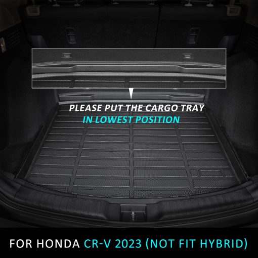 Juego de tapetes y protector de carga ANBINGO para Honda CRV 2023 2024 2025 (No Hibrido) para CR-V LX | EX | EX-L, Proteccion para todo clima, Tapetes de piso automotriz de TPE, Bandeja de carga en la posicion mas baja - Imagen 2