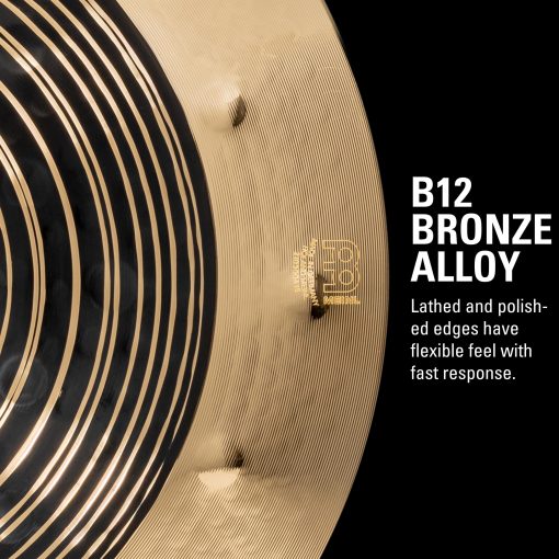 Platillo de China Meinl Cymbals Classics Custom Dual de 18", Acabado Oscuro y Brillante - Hecho en Alemania - para Rock, Metal y Fusion, Garantia de 2 Anos (CC18DUCH) - Imagen 3
