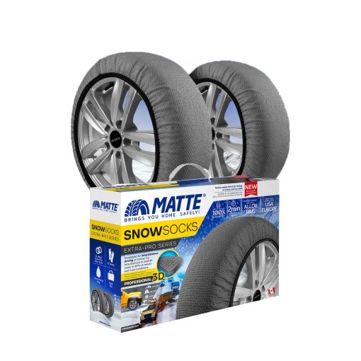 Calcetines de Nieve para Automoviles Bizymo, Traccion de Nieve de Emergencia para Vehiculos Viaje Seguro en Hielo, Escarcha, Nieve, Cadenas de Nieve Equivalentes Duraderas Extra Socks de Neumaticos Alternativa de Cadenas de Neumaticos Pro Extra Series X-Large