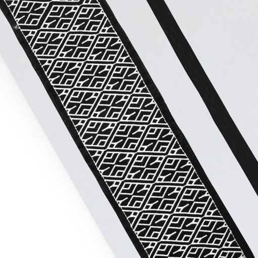 Juego de sabanas de lujo 100% algodon egipcio Queen - 1000 hilos - 4 piezas sabanas ajustadas y planas, ropa de cama de calidad de hotel con tejido saten - sabanas bordadas en negro y gris claro - Imagen 4