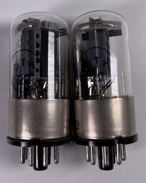 Par emparejado MELZ 6N8S / BASE DE METAL Y PLACA DE AGUJERO 6SN7 1578 - Imagen 2